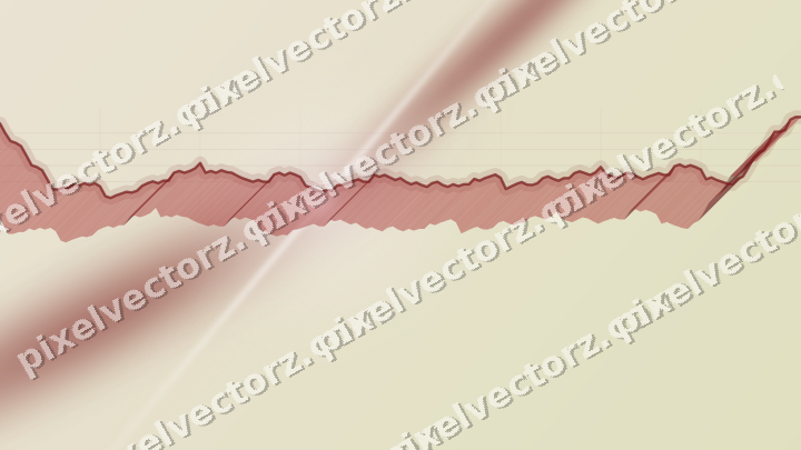 Soft pastel chart background in dark red and dark green