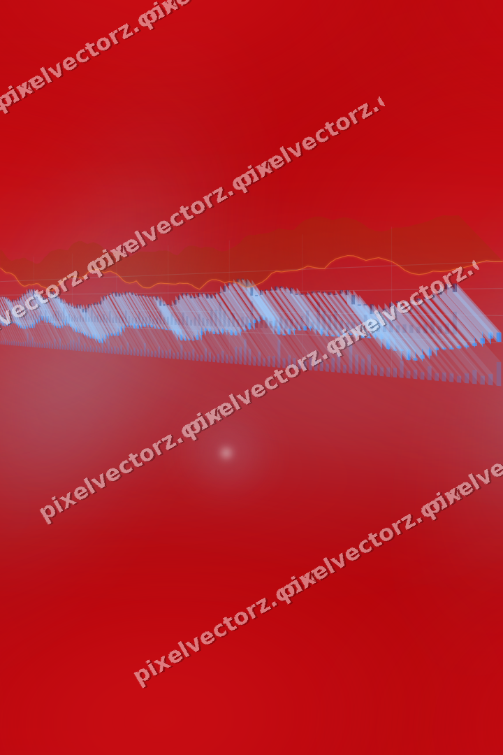 Nahtloser Neon Diagramm Hintergrund in Blau und Rot