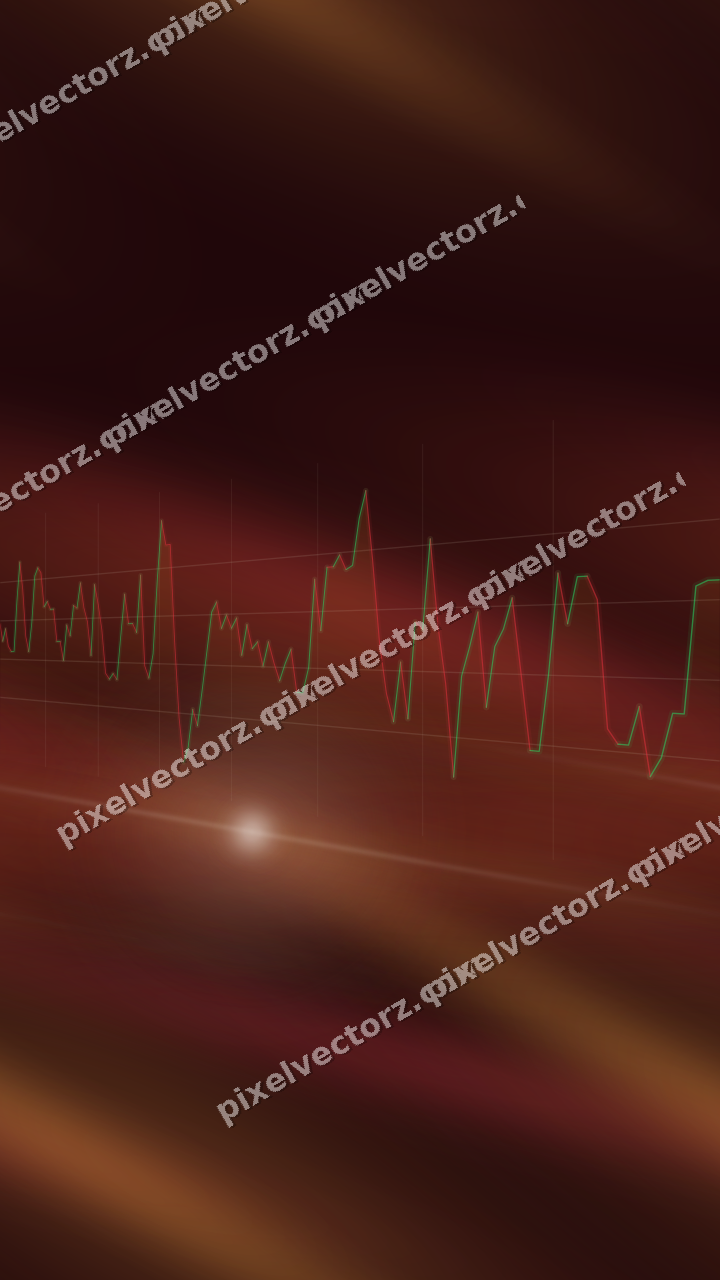 Nahtloser Neon Diagramm Hintergrund in Orange und Bernstein
