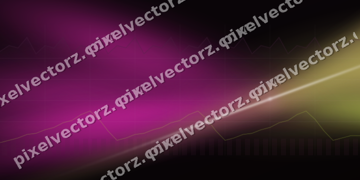 Glowing neon chart background in magenta and lime