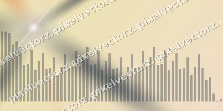 Soft pastel chart background in dark blue and orange