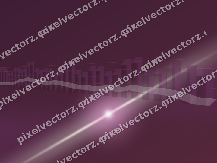 Glowing neon chart background in dark magenta and lime
