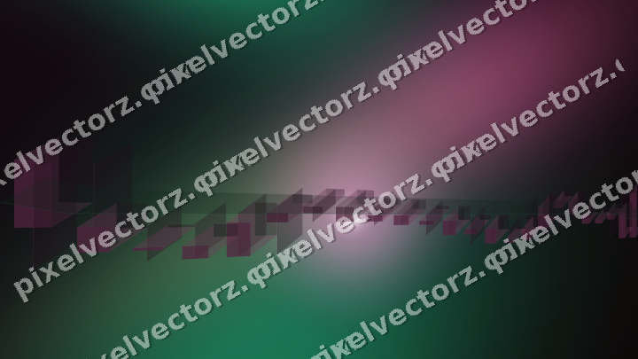 Glowing neon chart background in magenta and pink
