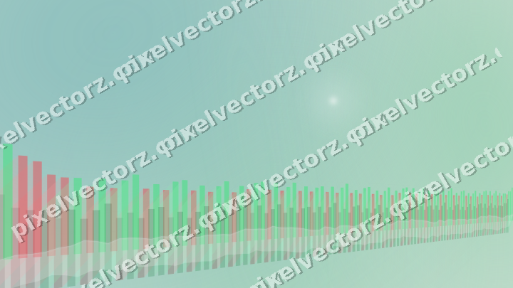 Soft pastel chart background in green and teal