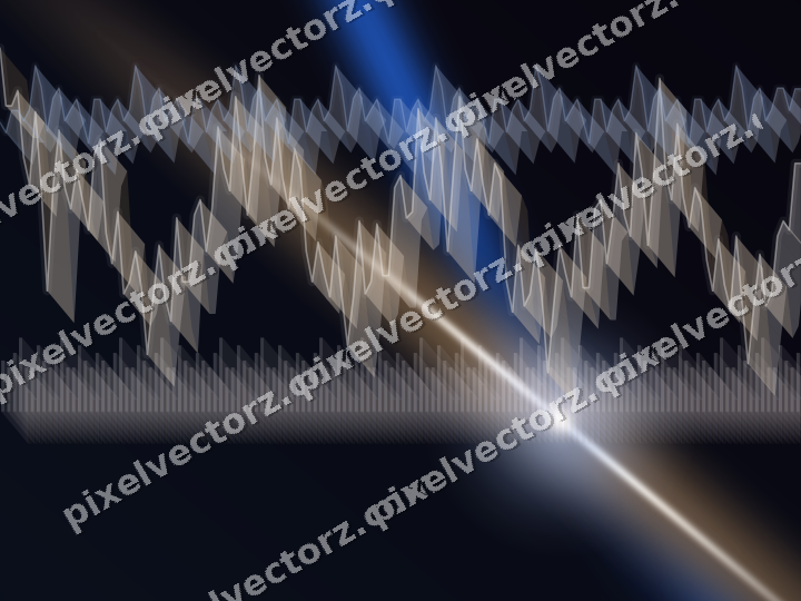 Glowing neon chart background in blue and red