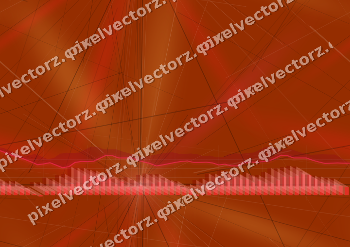 Nahtloser Neon Diagramm Hintergrund in Rot und Orange