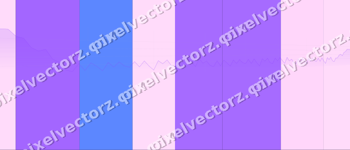 Glowing neon chart background in purple and blue