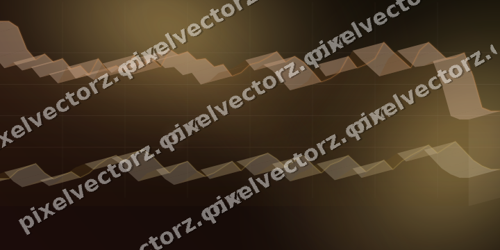 Glowing neon chart background in orange and amber