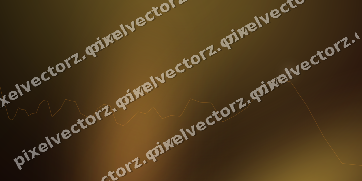 Glowing neon chart background in orange and amber