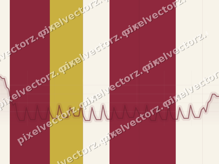 Glowing neon chart background in dark pink and red
