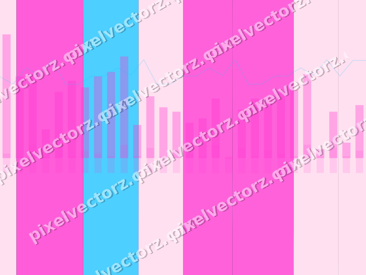 Glowing neon chart background in magenta and purple