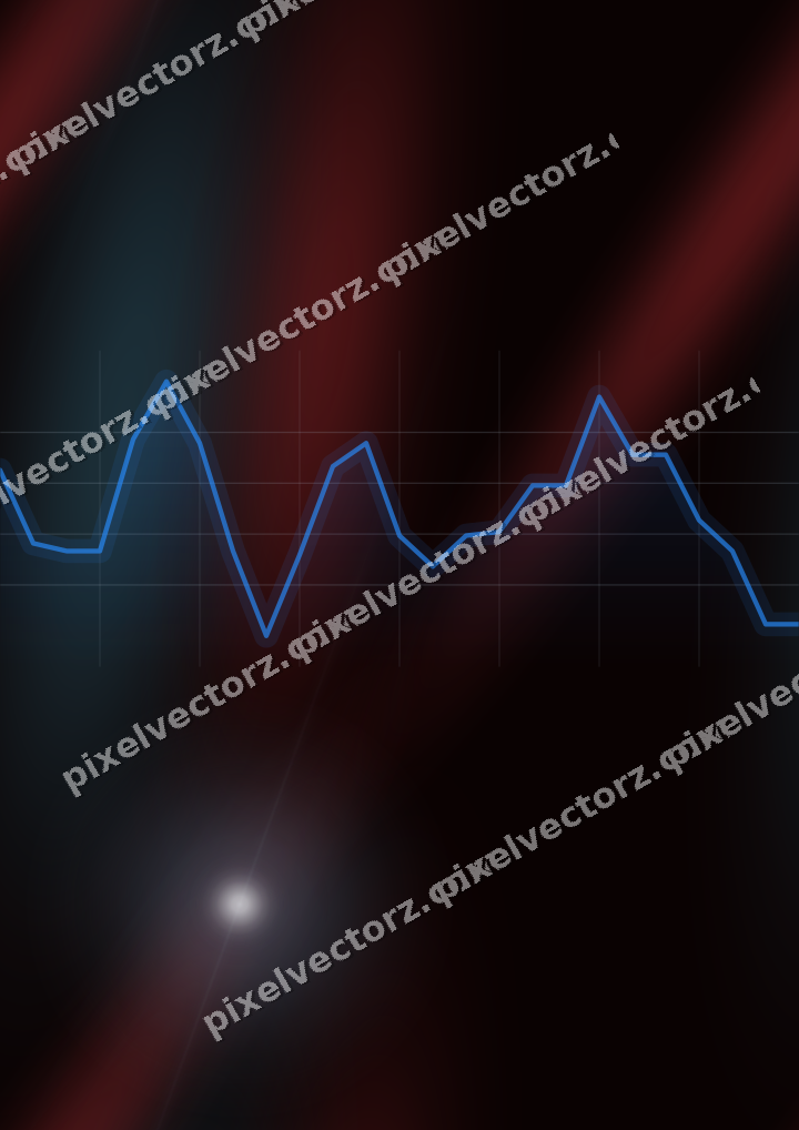 Nahtloser Neon Diagramm Hintergrund in Blau und Rot