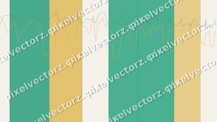 Glowing neon chart background in amber and green