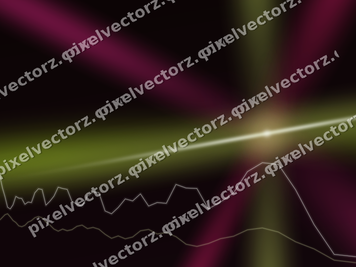 Glowing neon chart background in lime and pink