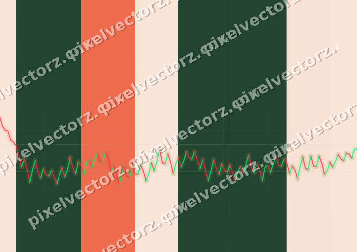 Soft pastel chart background in dark green and red