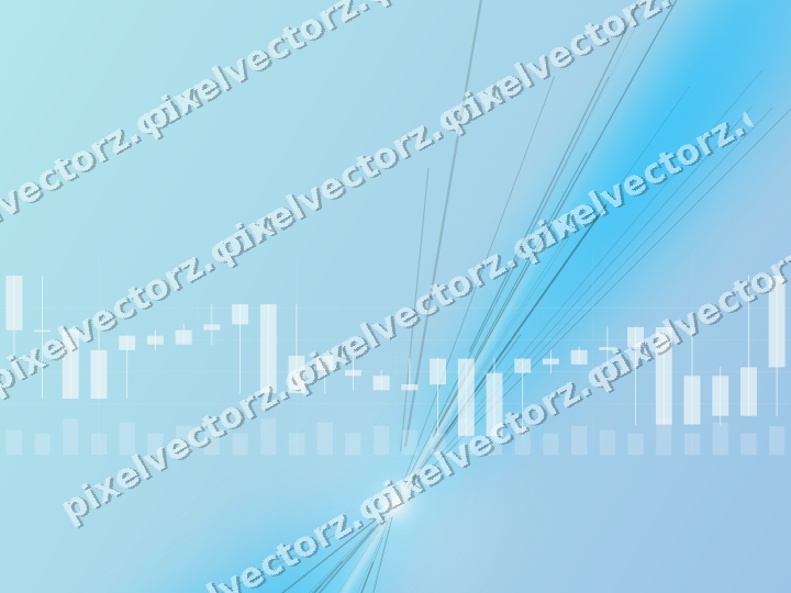 Soft pastel chart background in cyan and teal