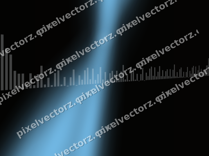 Glowing neon chart background in cyan and red