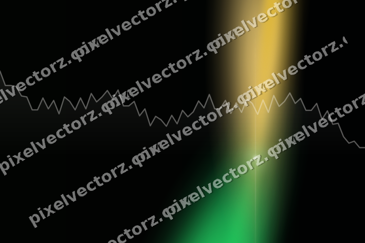 Glowing neon chart background in green and amber