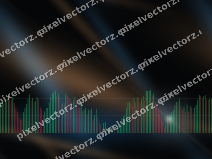 Nahtloser Neon Diagramm Hintergrund in Blau und Orange