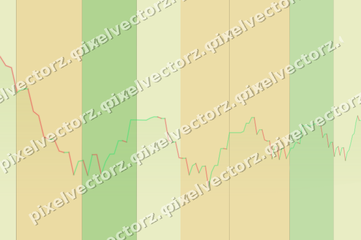 Glowing neon chart background in lime and yellow