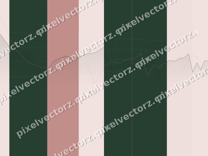 Soft pastel chart background in dark green and red
