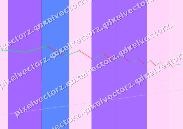Glowing neon chart background in purple and blue