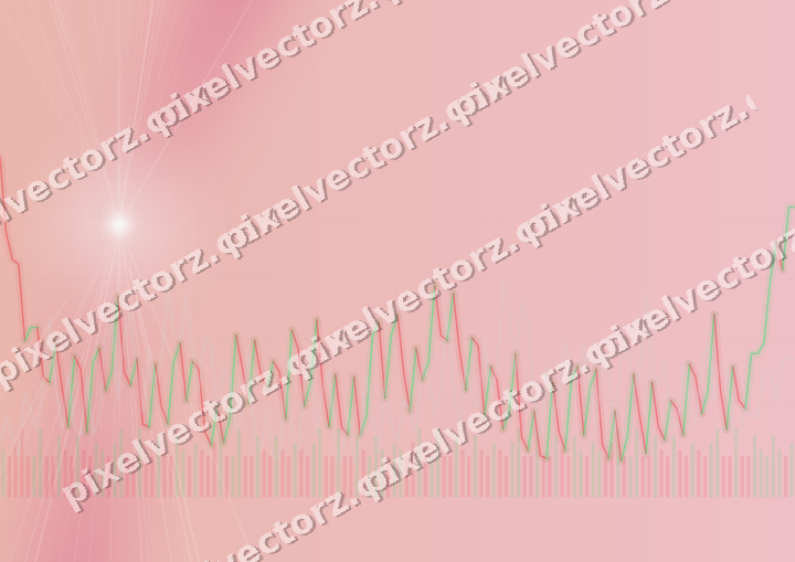 Soft pastel chart background in pink and dark lime