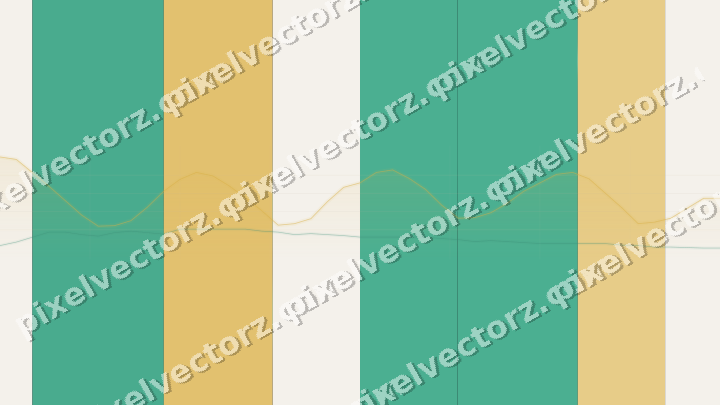 Glowing neon chart background in amber and green