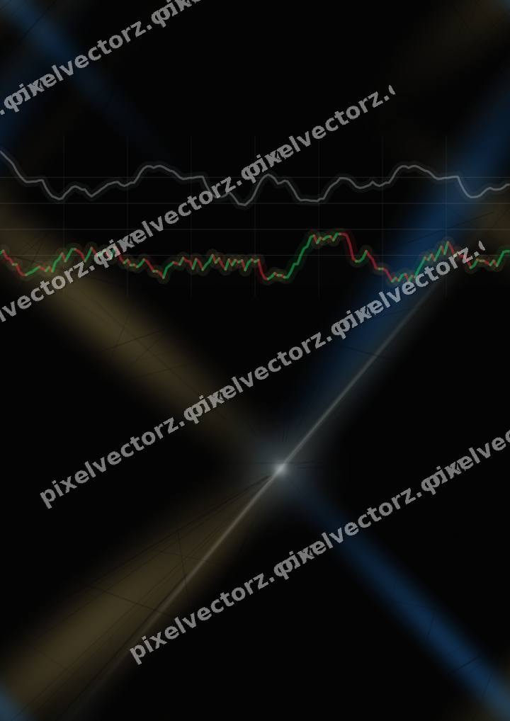Nahtloser Neon Diagramm Hintergrund in Blau und Bernstein