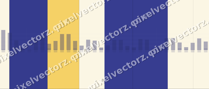 Glowing neon chart background in blue and amber