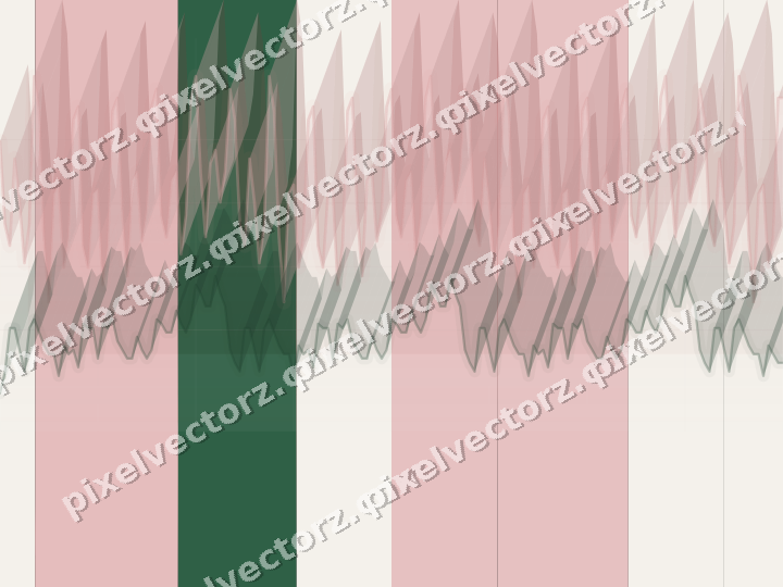 Glowing neon chart background in red and green
