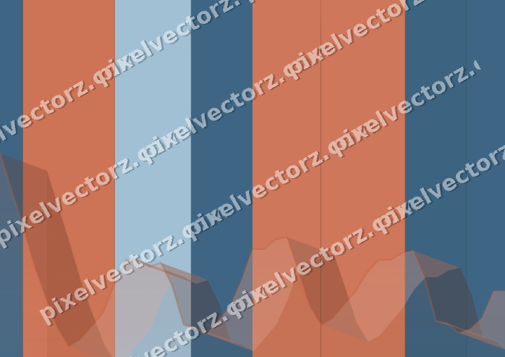 Glowing neon chart background in orange and cyan