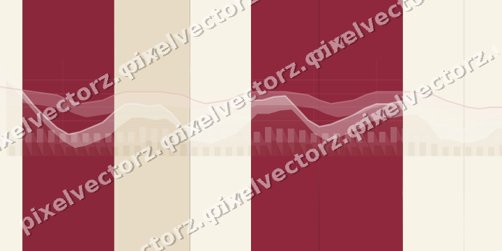 Glowing neon chart background in pink and red