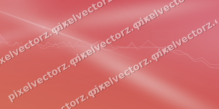 Glowing neon chart background in pale pink and pale red