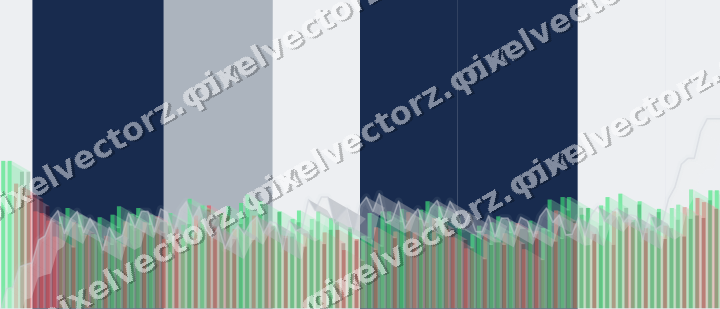 Soft pastel chart background in dark blue and white