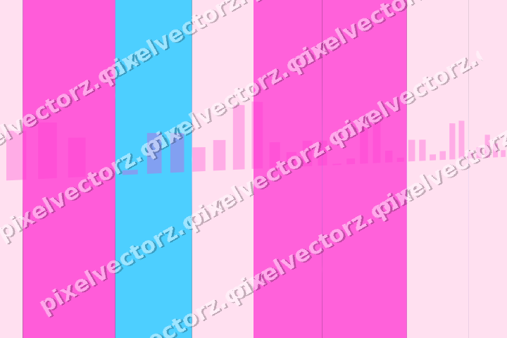 Glowing neon chart background in magenta and purple