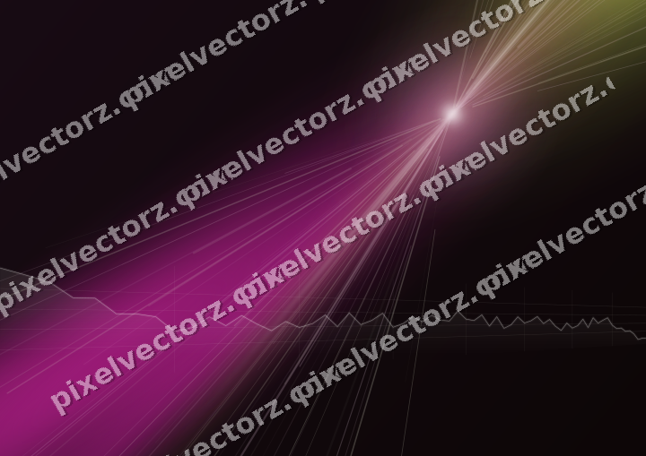 Glowing neon chart background in magenta and lime