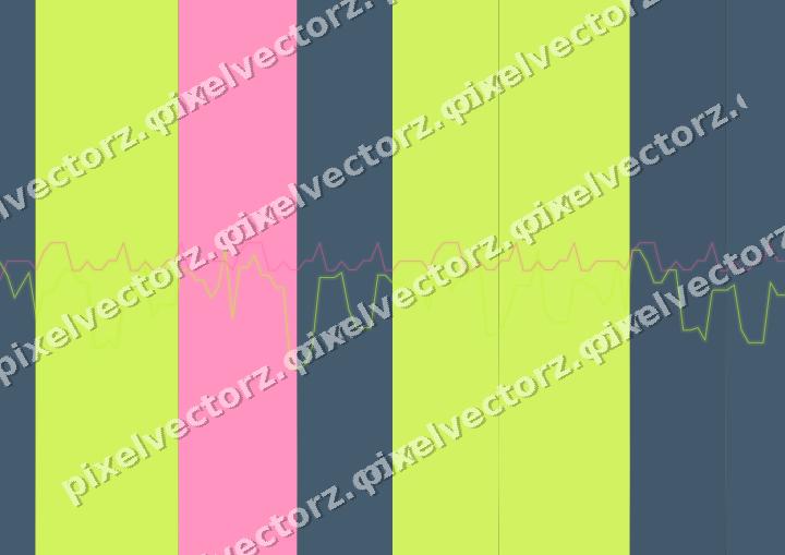 Glowing neon chart background in lime and amber