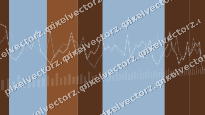 Soft pastel chart background in blue and orange