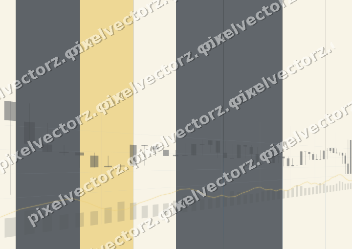 Glowing neon chart background in blue and amber