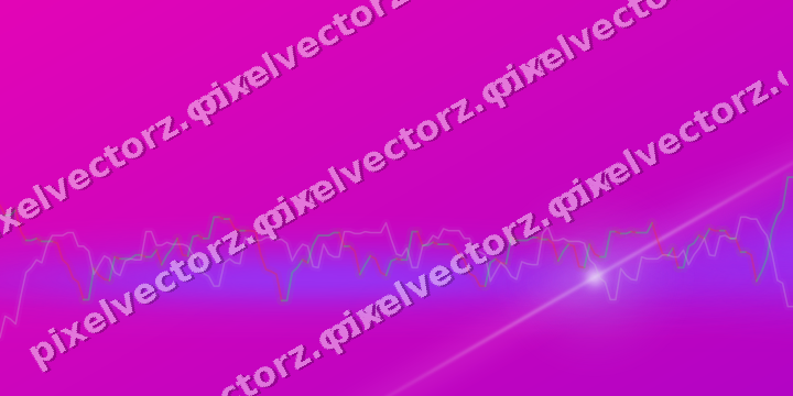 Glowing neon chart background in purple and blue