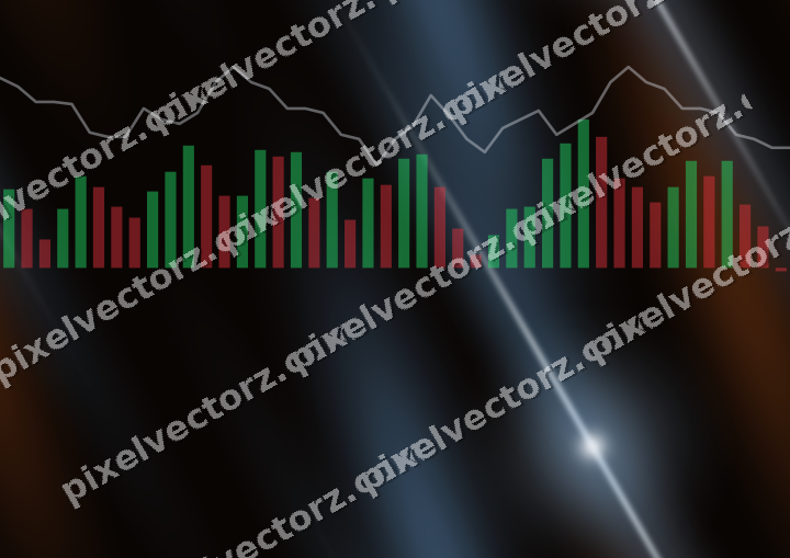 Nahtloser Neon Diagramm Hintergrund in Blau und Orange
