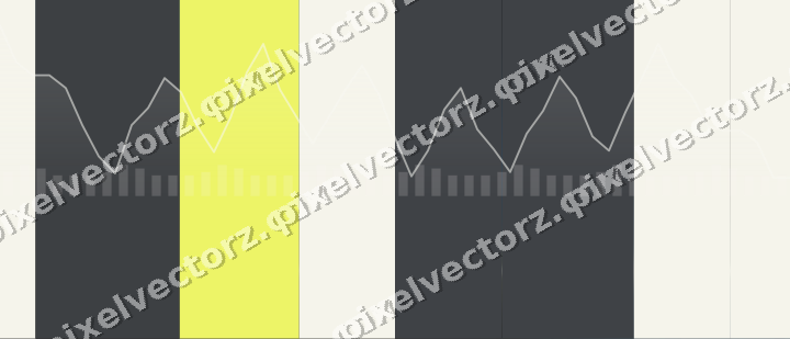 Glowing neon chart background in blue and yellow