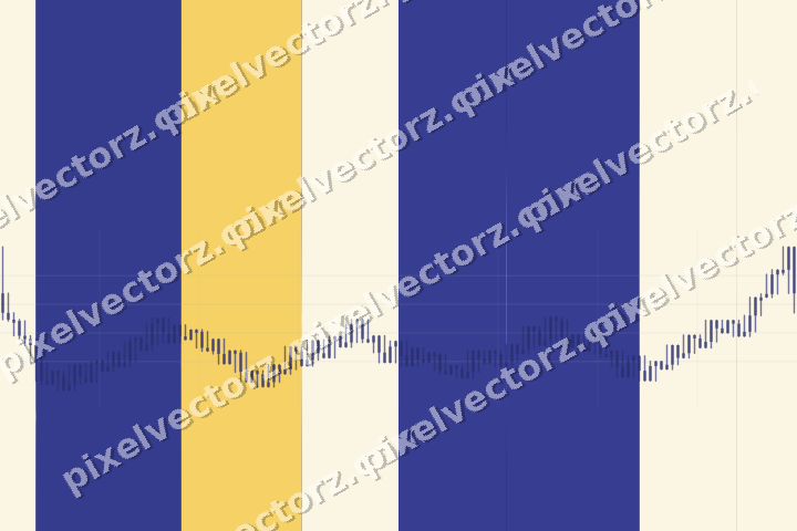 Glowing neon chart background in dark blue and amber