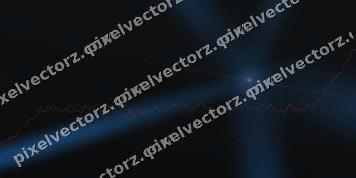 Glowing neon chart background in blue and red
