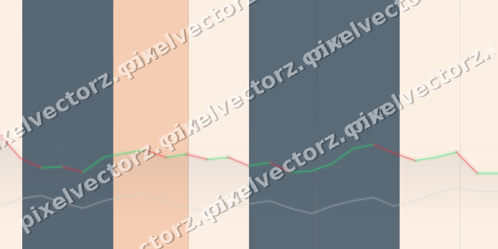 Glowing neon chart background in blue and orange