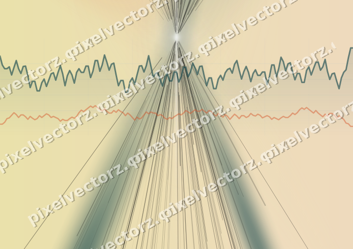 Soft pastel chart background in dark teal and orange