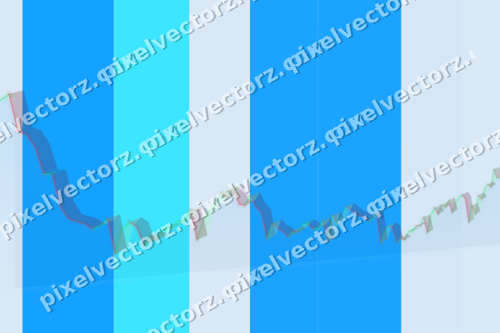 Soft pastel chart background in cyan and blue