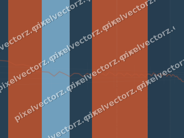 Soft pastel chart background in orange and cyan