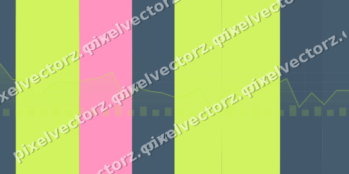 Glowing neon chart background in lime and amber